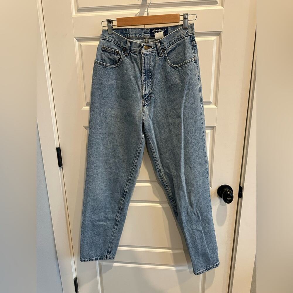 Vintage 10 Eddie Bauer Taper Leg denim Jeans 90s High Rise Mom Jeans